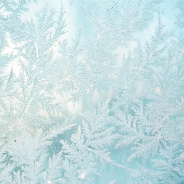 Vector a close up of a snow covered window with the snow on it