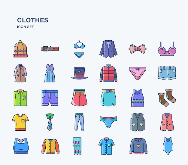 Clothes and dress vector icon illustration