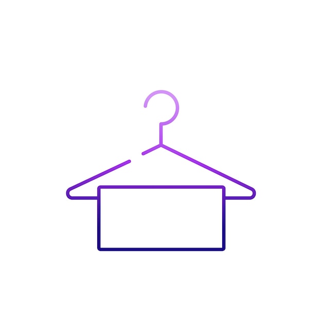 Vector clothes hanger icon