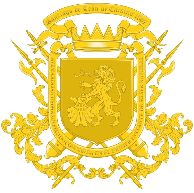 Coat of arms of the city of Caracas Venezuela