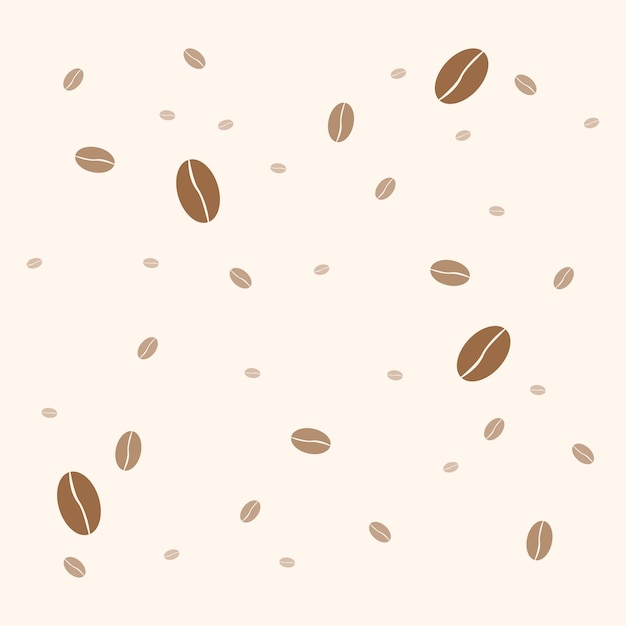 Vector coffee bean pattern vector