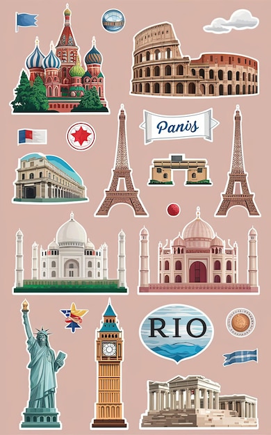 a collage of pictures including a picture of a city and the word paris