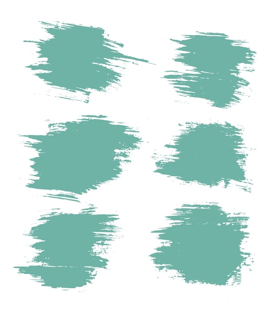 Collection of brushstrokes vector