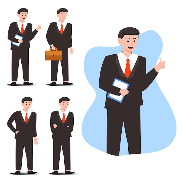 Vector collection businessman vector