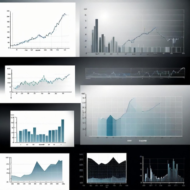 Vector a collection of graphs and charts including one that saysgraphon it