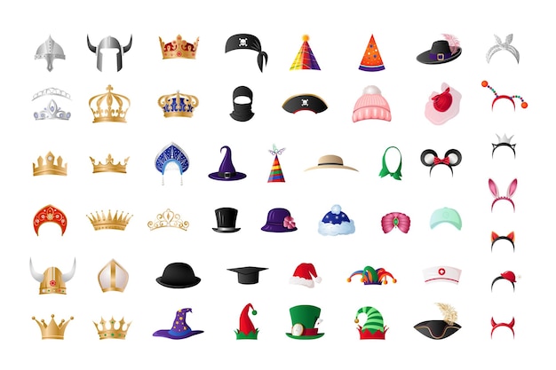 Collection of hats