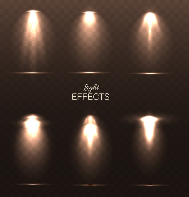 Vector collection of light effect