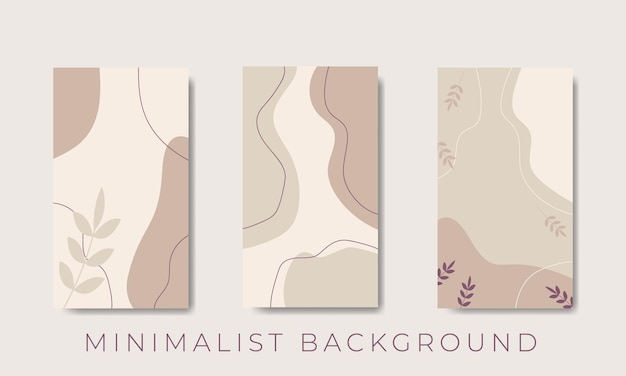 Vector collection of minimalist background vector