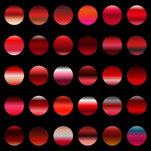 Collection of red gradient combinations