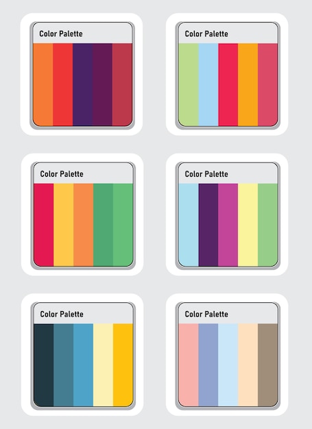 Color Palette Vector Art