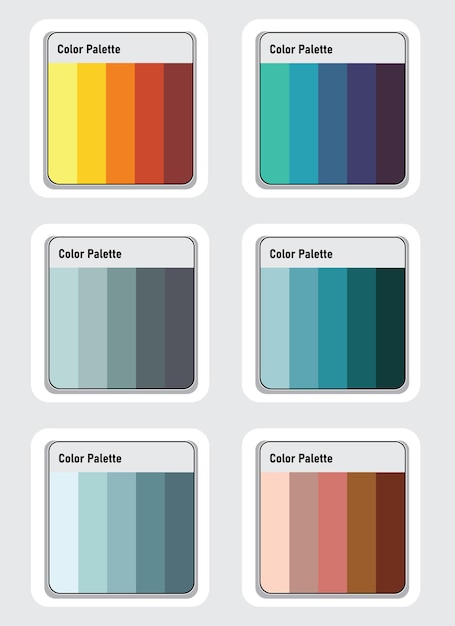 Vector color palette vector art