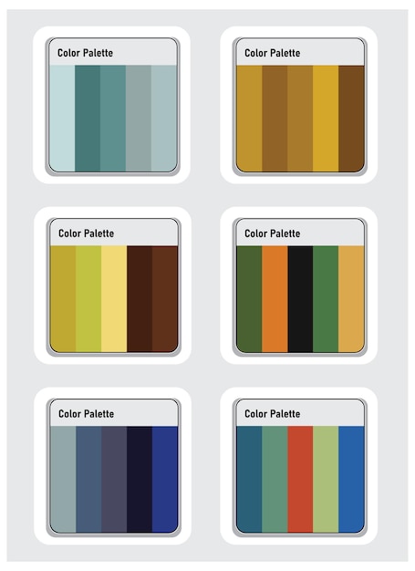 Color Palette Vector Art