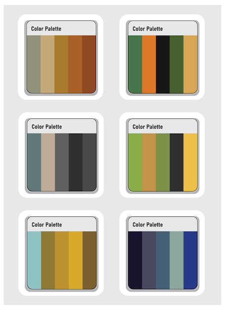 Color Palette Vector Art