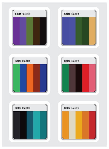 Color Palette Vector Art