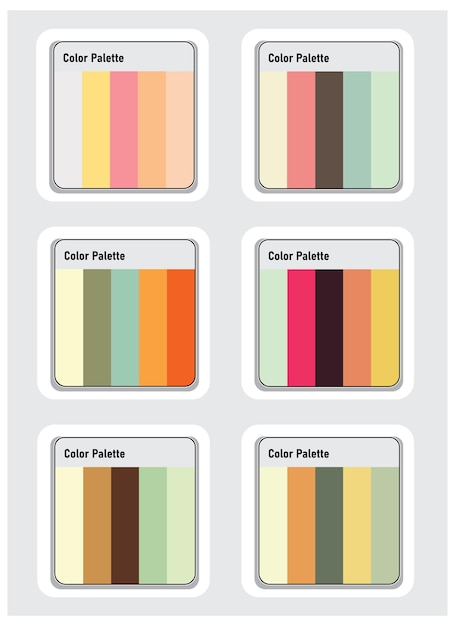 Color Palette Vector Art