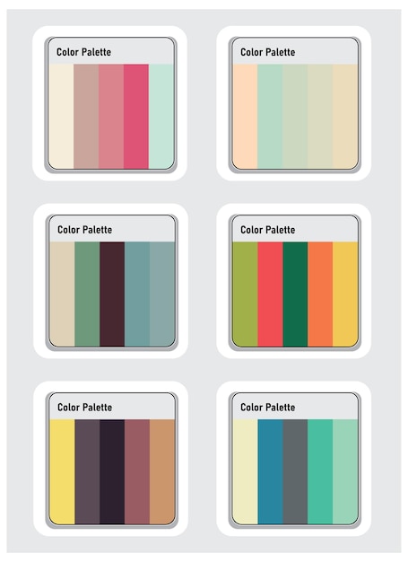 Vector color palette vector art