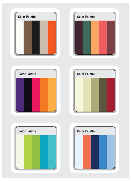 Color Palette Vector Art