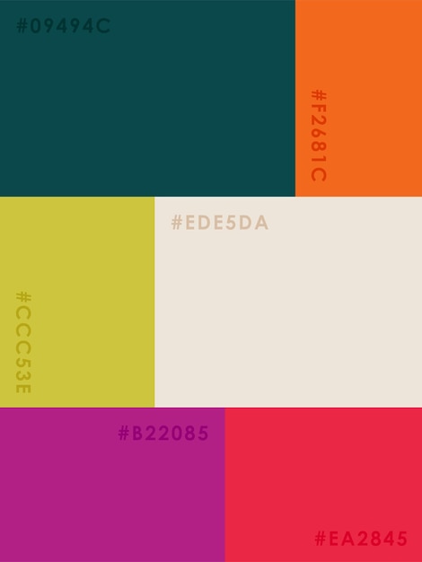 Vector color palette