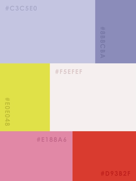 Vector color palette