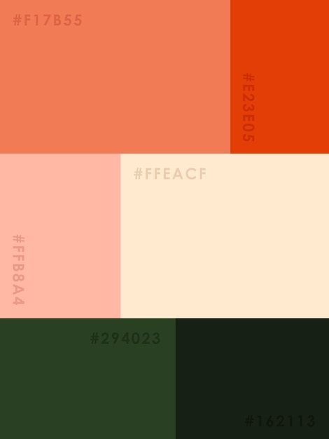 Vector color palette