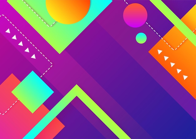 Colorful abstract background with geometric shapes