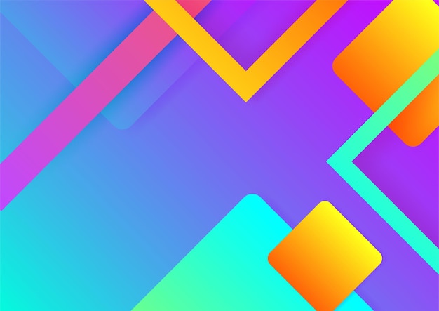 Colorful abstract background with geometric shapes