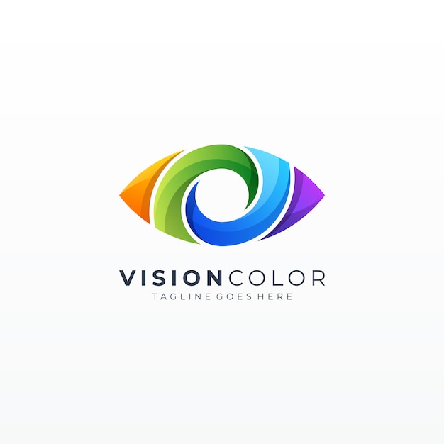 Colorful Abstract Eye Vision Bubble Icon