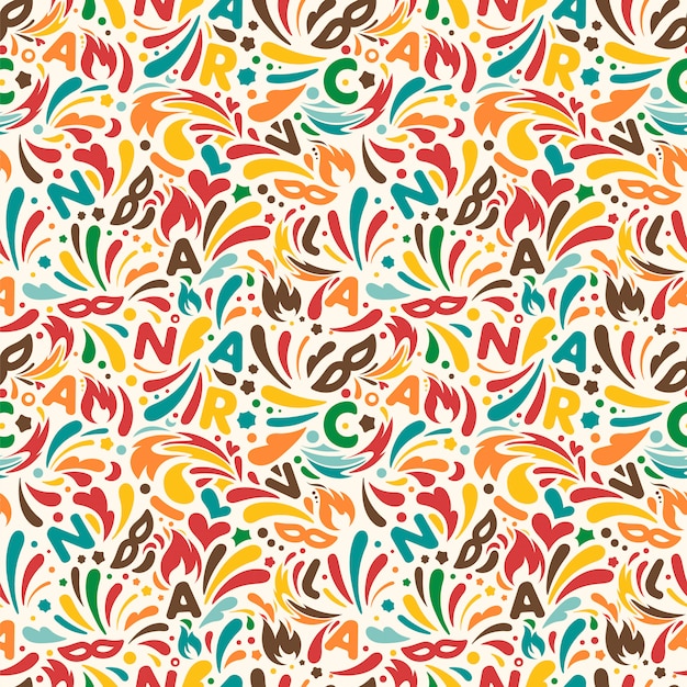 Colorful abstract seamless pattern