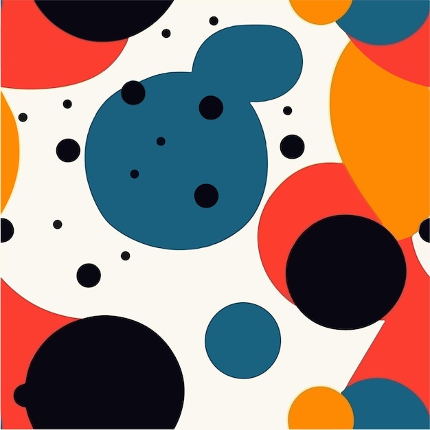 A colorful background with a pattern of shapes and colors