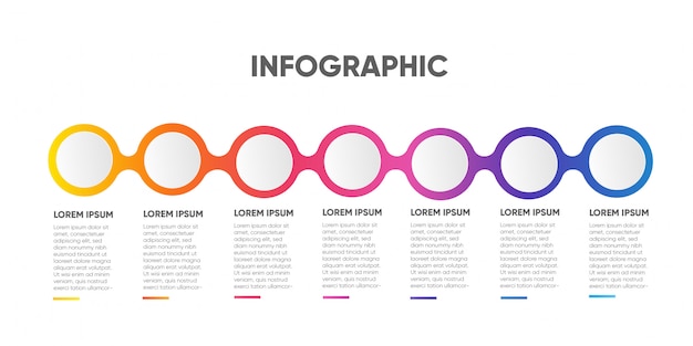 Colorful business infographic