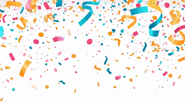 Vector colorful confetti vector for festive celebrations and birthday parties