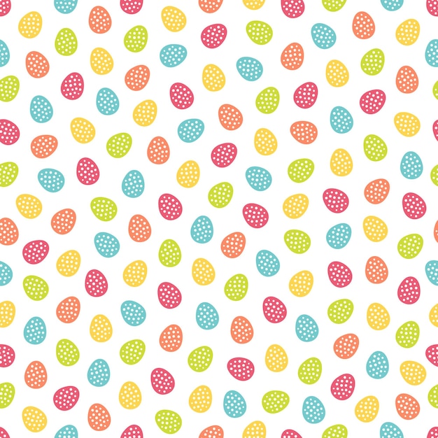 colorful easter eggs on a white background