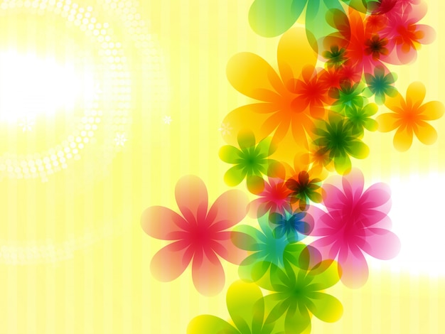  colorful flower style background