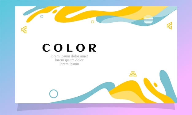 Vector colorful fluid abstract background design