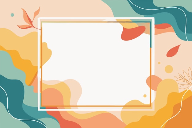 Vector colorful frame background