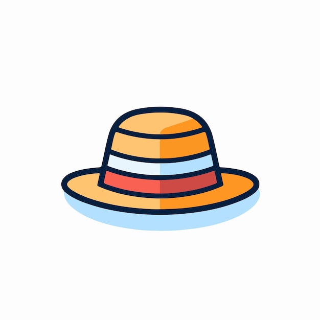 A colorful hat with a red band around the middle.