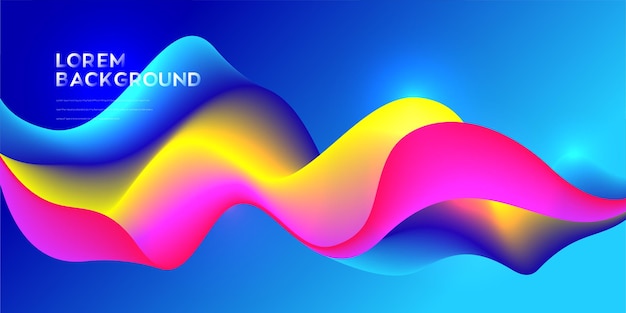 Colorful liquid wave background