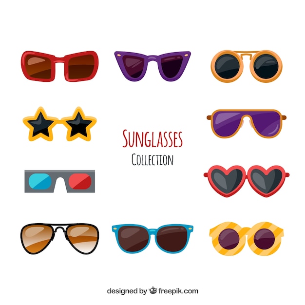 Colorful and modern sunglasses collection