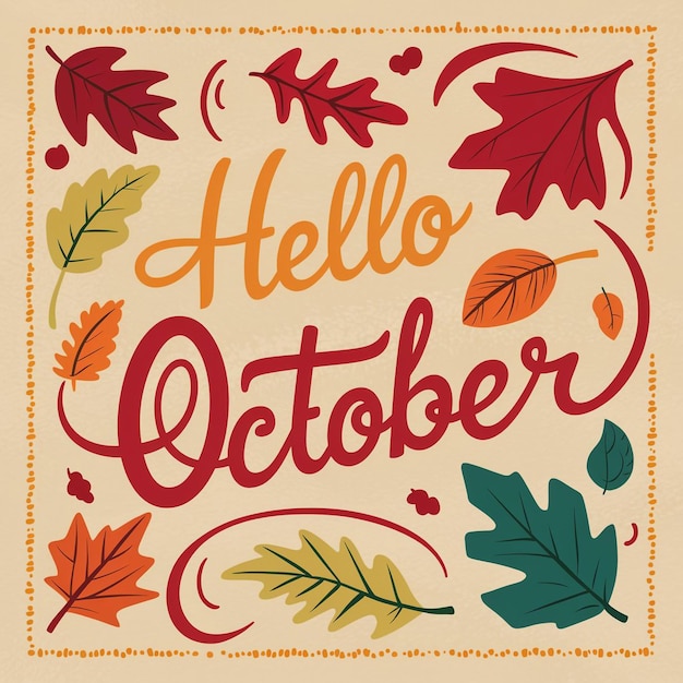 Vector a colorful poster with the phrase hello september on it