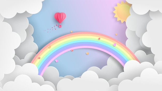 Colorful rainbow background