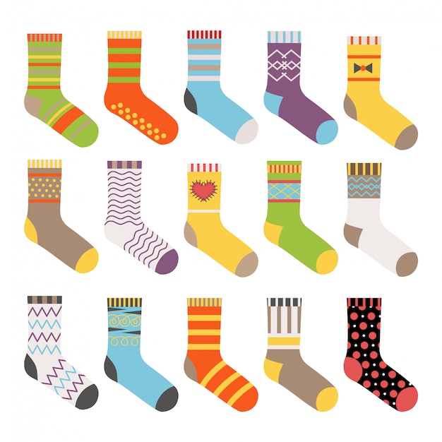 Colorful socks set