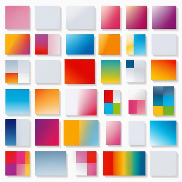 a colorful square with many squares like the one that is made by the artist