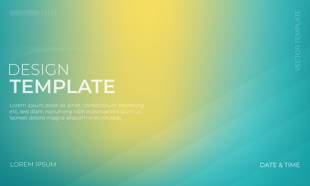 Colorful Vector Gradient Grainy Texture in Yellow Teal and Cyan