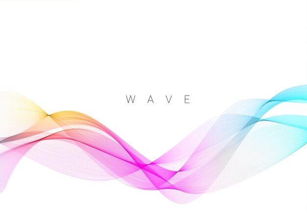 Vector colorful wave design modern background