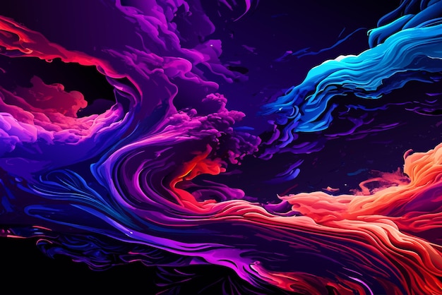 Colorfull ink abstract background