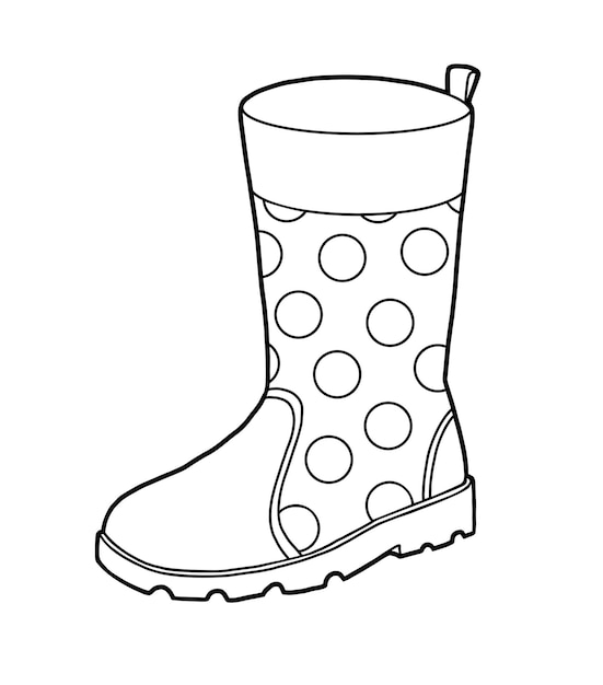 Coloring book for children, Rubber boot