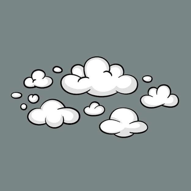 Comic cloud or smoke