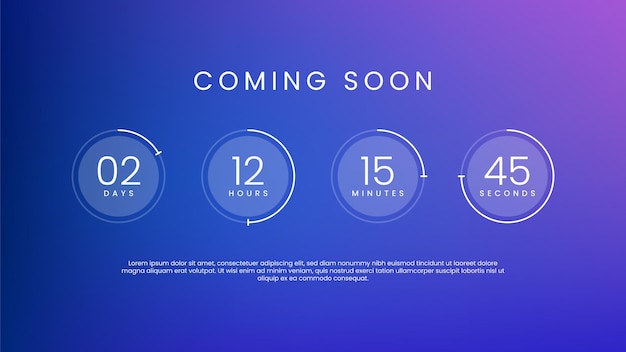 Coming soon countdown timer for website