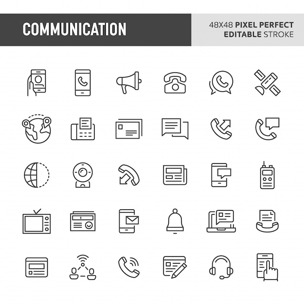 Communication  Icon Set