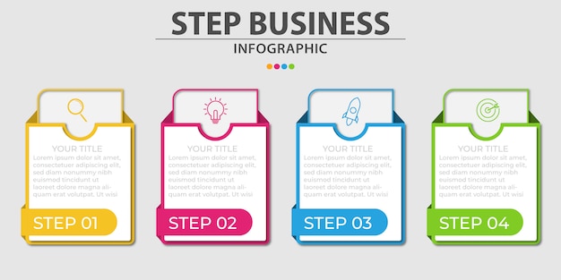 Vector company infographic design templates